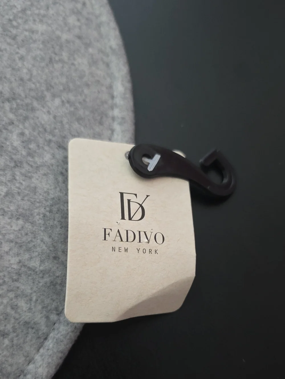 Fadivo New York Light Gray Felt Wide Brim Fedora Hat NWT